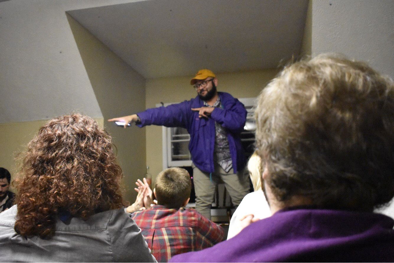 Fifteen writers from across the state met for an open mic night on Friday, Feb 22. The artists read in front of around 70 people.
